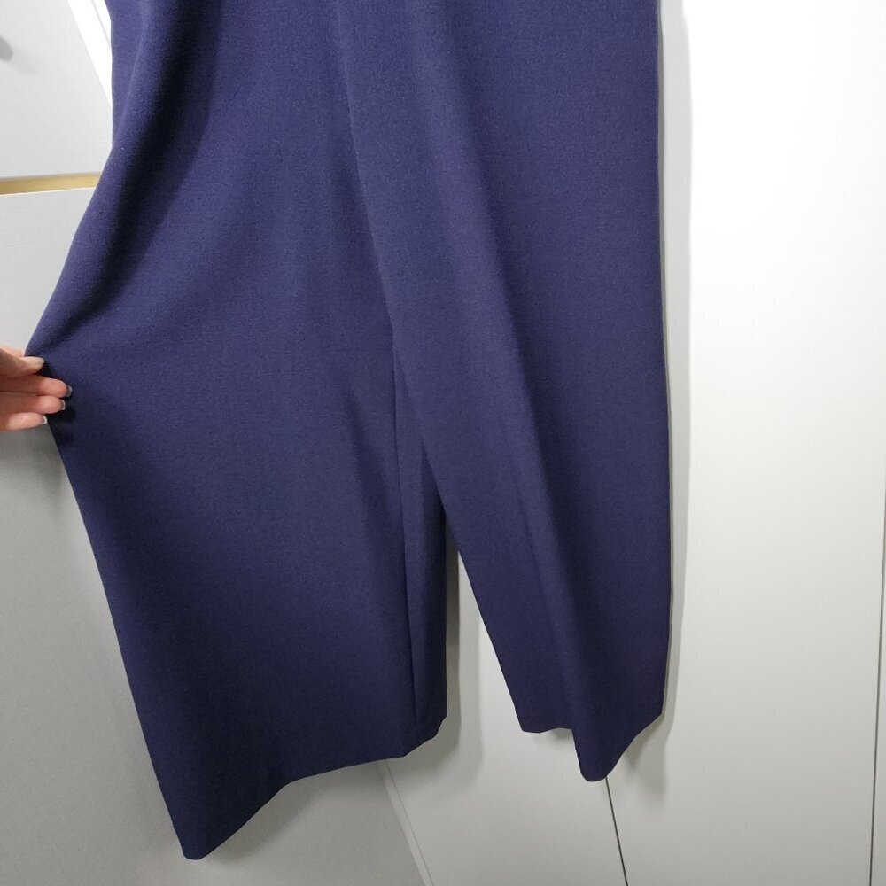 Karl Lagerfeld Paris Navy Blue Sleeveless Jumpsuit Women's Size 6 - Picture 7 of 12